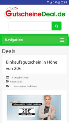 Gutscheine & Deals App android App screenshot 0